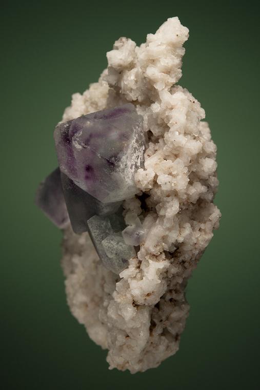 FLUORITE on ALBITE